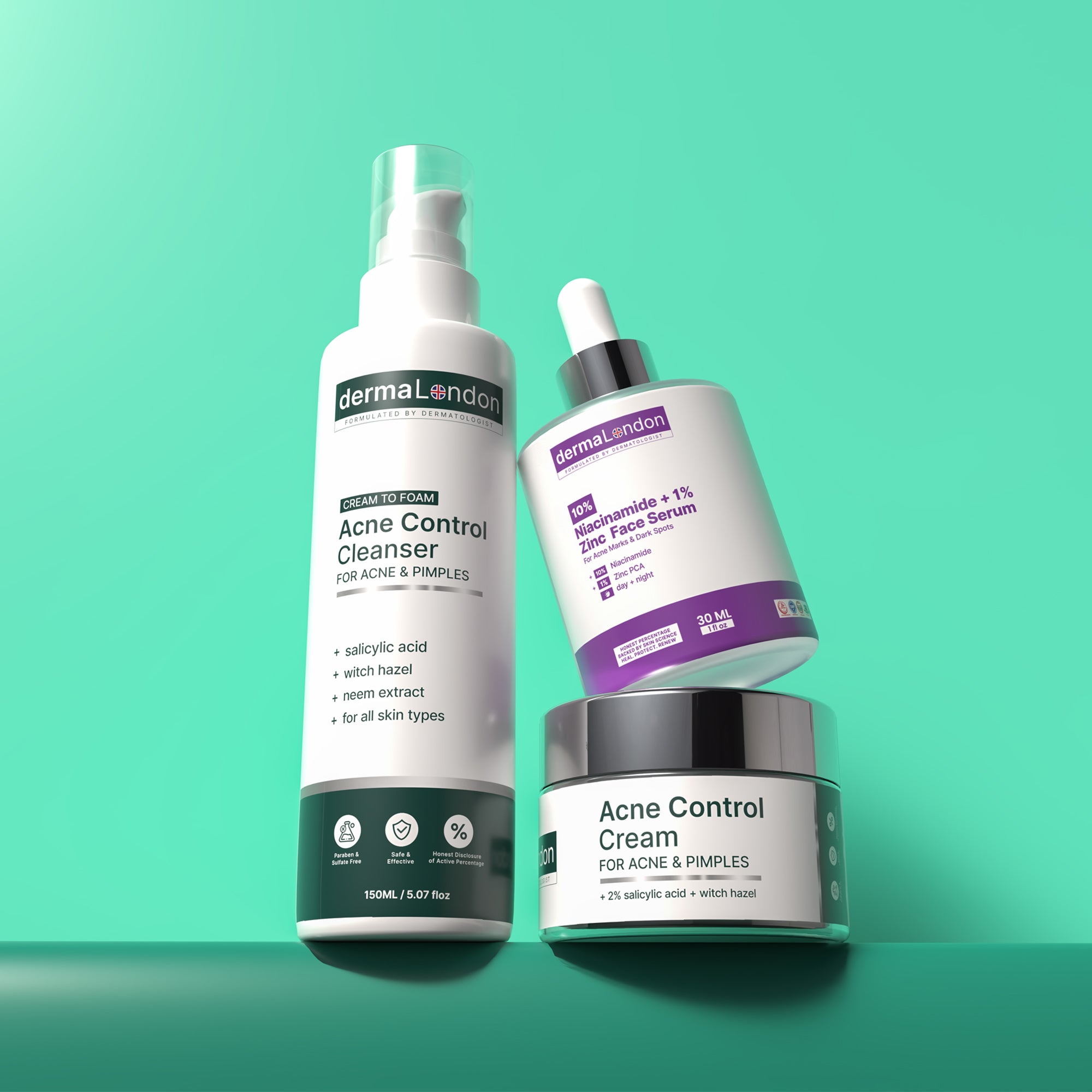 Advanced Acne & Scar Treatment Kit for Clear, Smooth & Even-Toned Skin