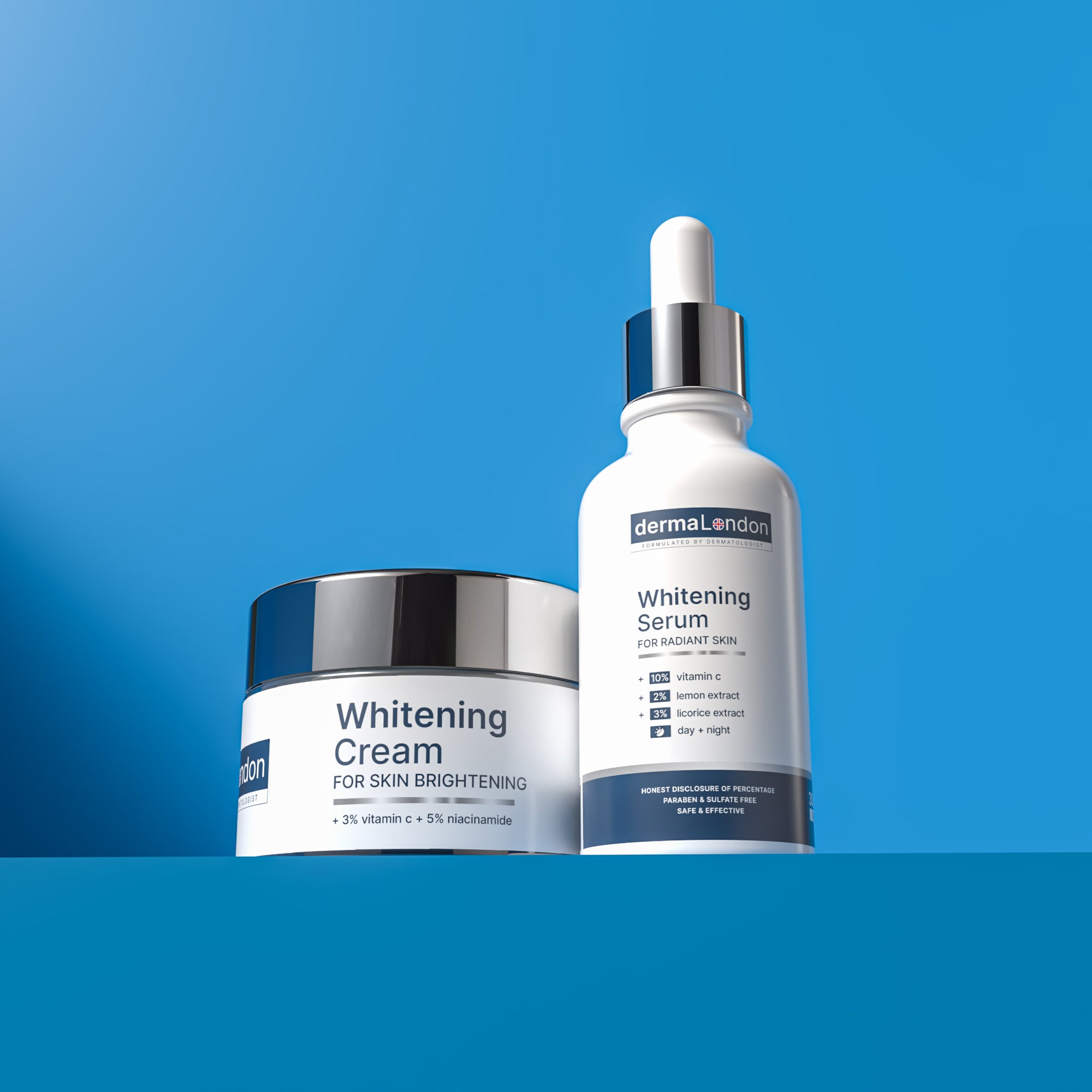 Skin Brightening Kit – Vitamin C Whitening Serum & Cream