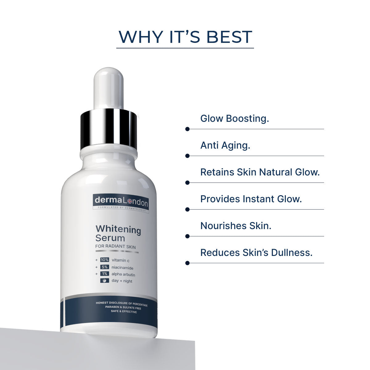 Skin Whitening Serum Combo with 10% Vitamin C & 2% Lemon Extract - 30ML