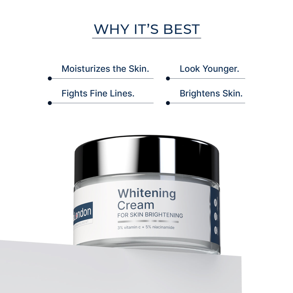 Skin Whitening Cream with 3% Vitamin C & 5% Niacinamide