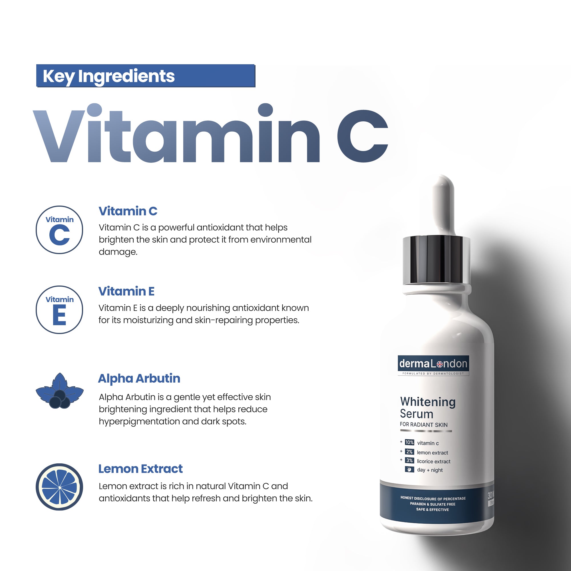 Skin Brightening & Protection Kit– Whitening Cream, Vitamin C Serum & SPF 50 Sunscreen