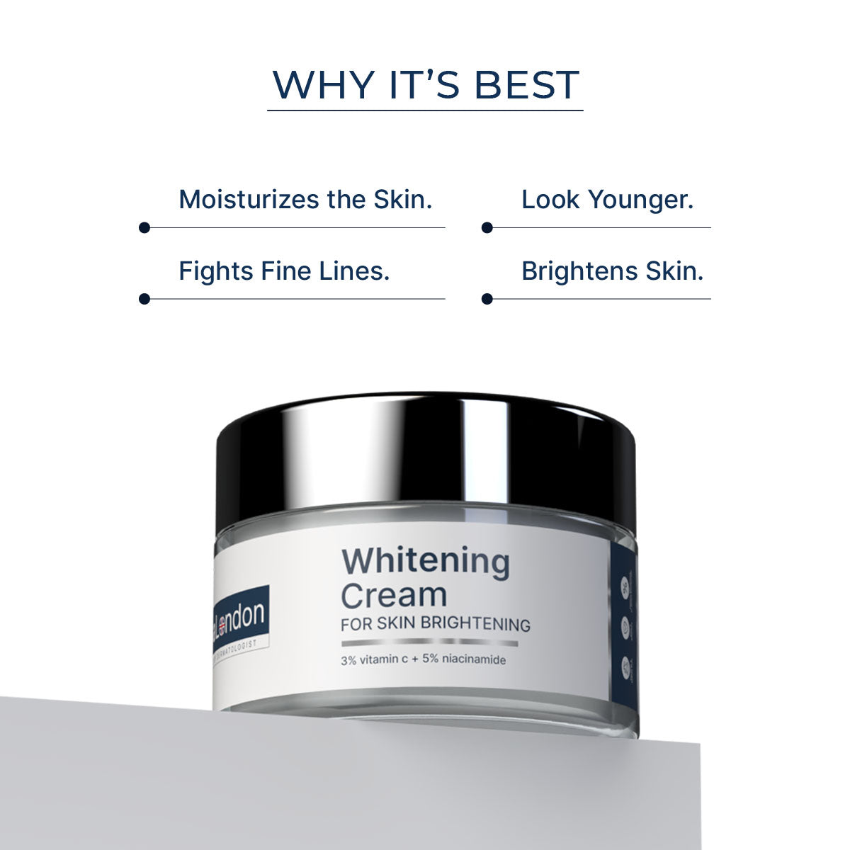 Skin Whitening Cream Combo with 3% Vitamin C & 5% Niacinamide