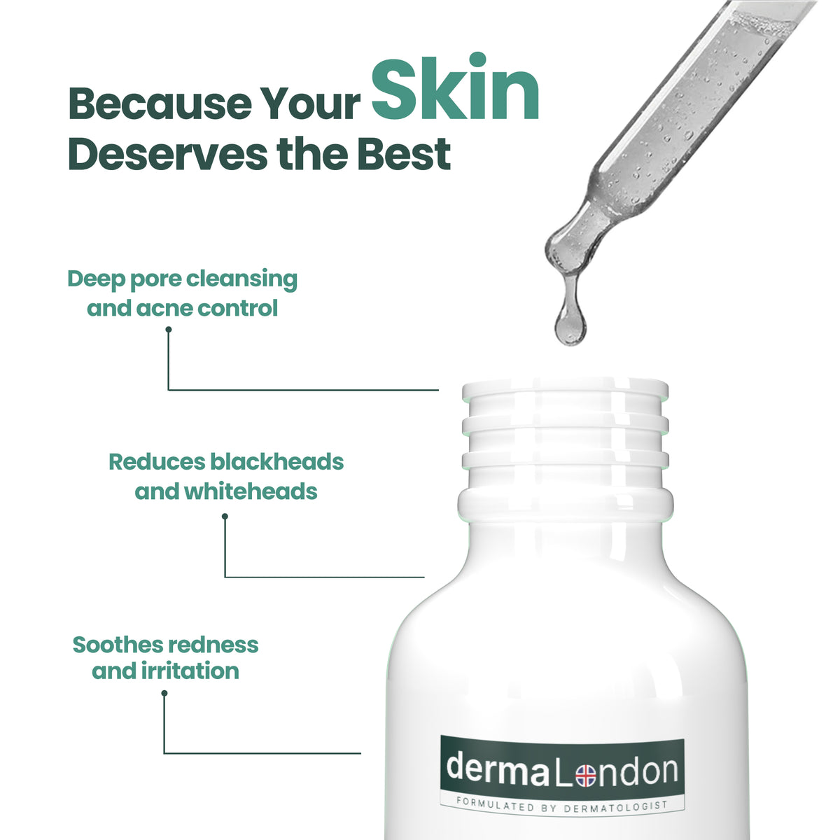 Acne Control Serum with 2% Salicylic Acid & 1% Witch Hazel