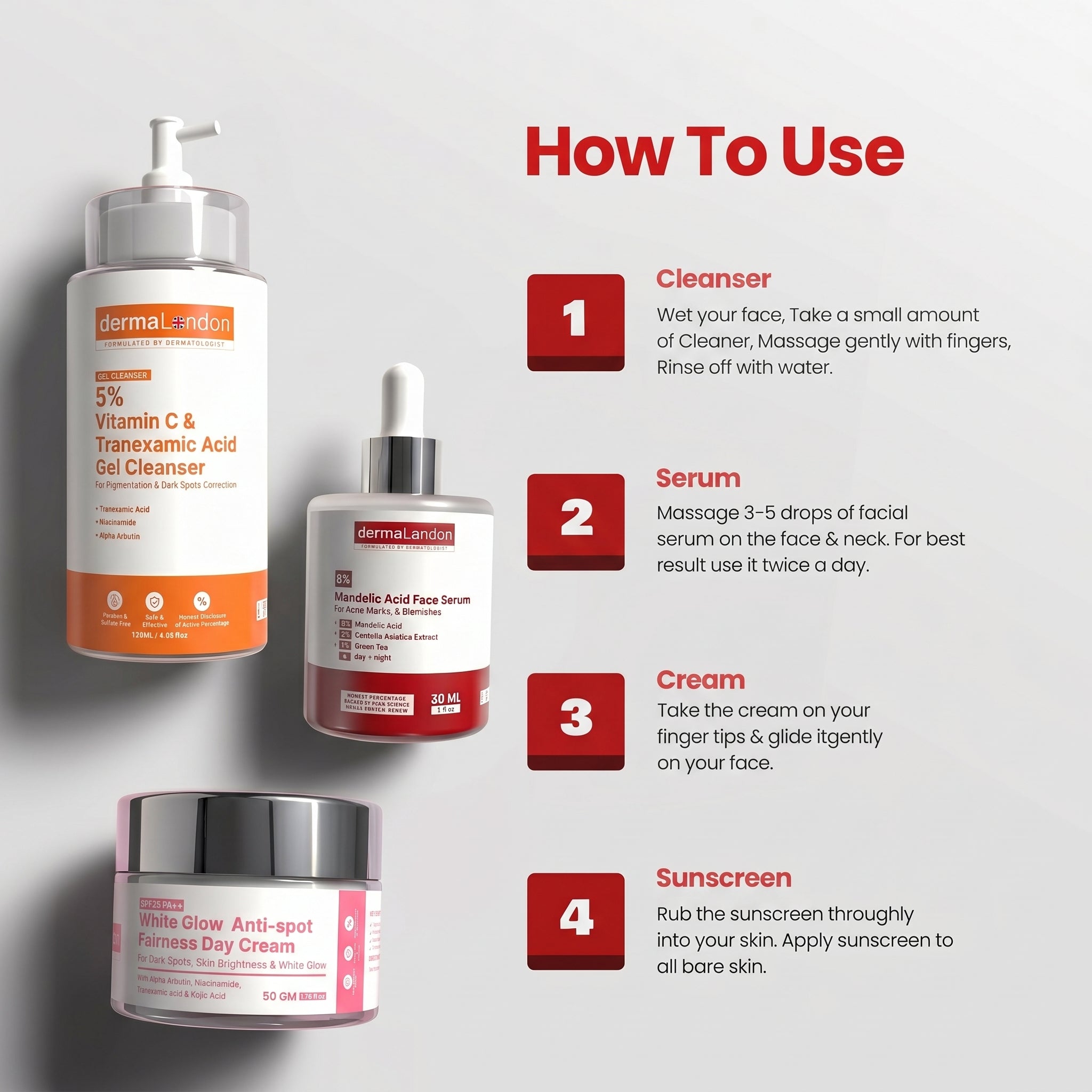 Vitamin C & Mandelic Acid Brightening Duo – Dark Spots, Blemishes & Pigmentation Correction Kit