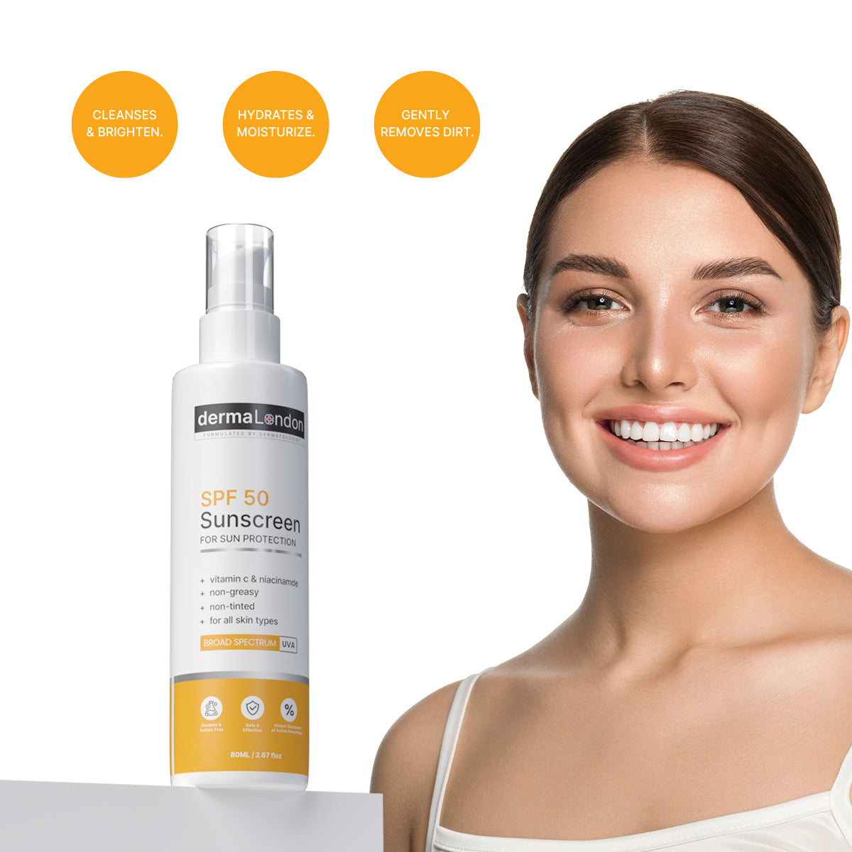 SPF 50 Sun Protection Sunscreen Combo with Vitamin C & Niacinamide