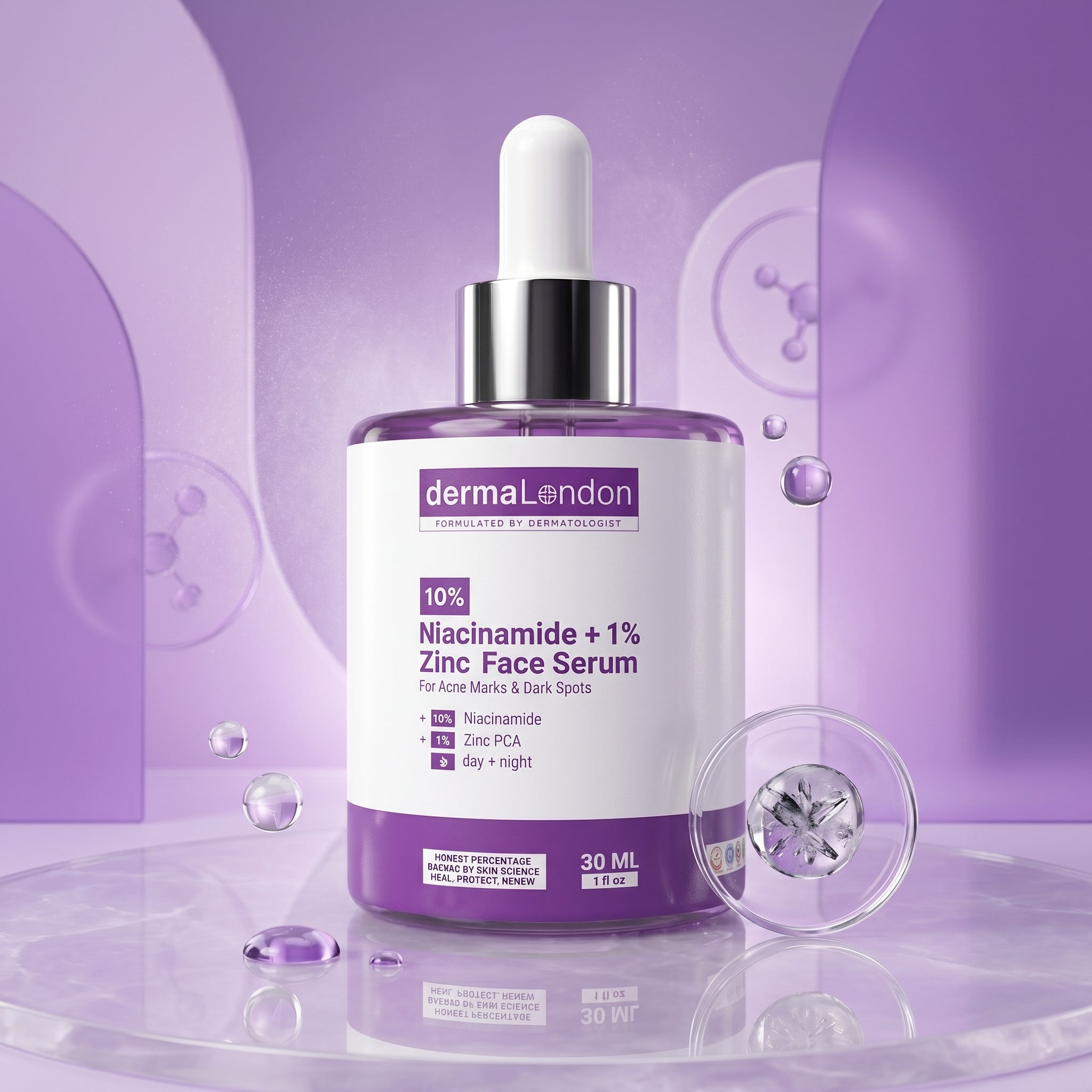 10% Niacinamide + Zinc Face Serum – Oil Control & Acne Marks Solution