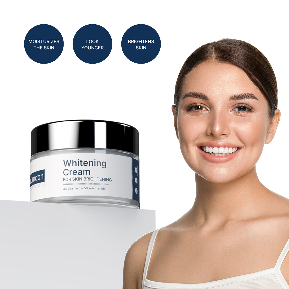 Skin Whitening Cream with 3% Vitamin C & 5% Niacinamide