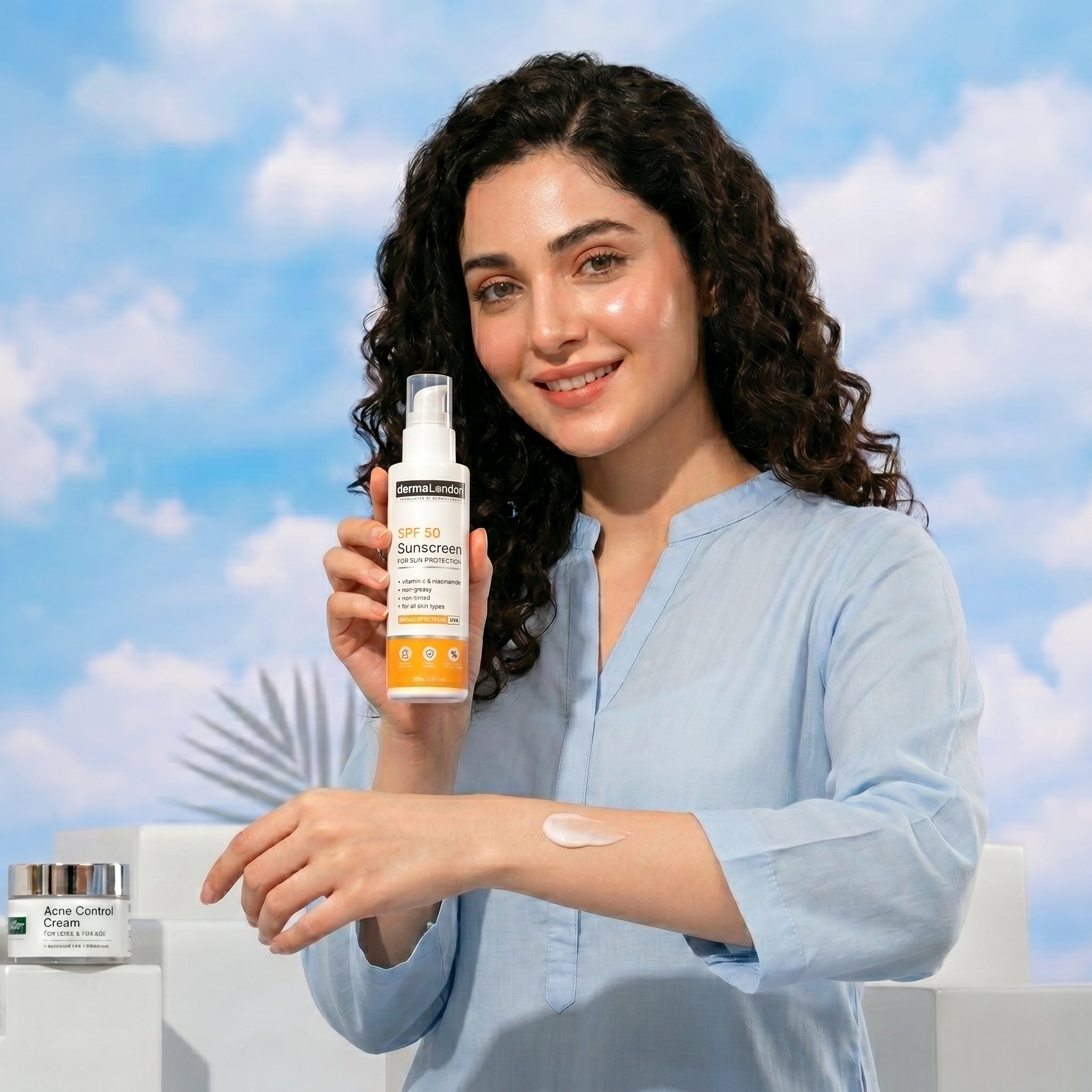 SPF 50 Sun Protection Sunscreen with Vitamin C & Niacinamide - 80ml