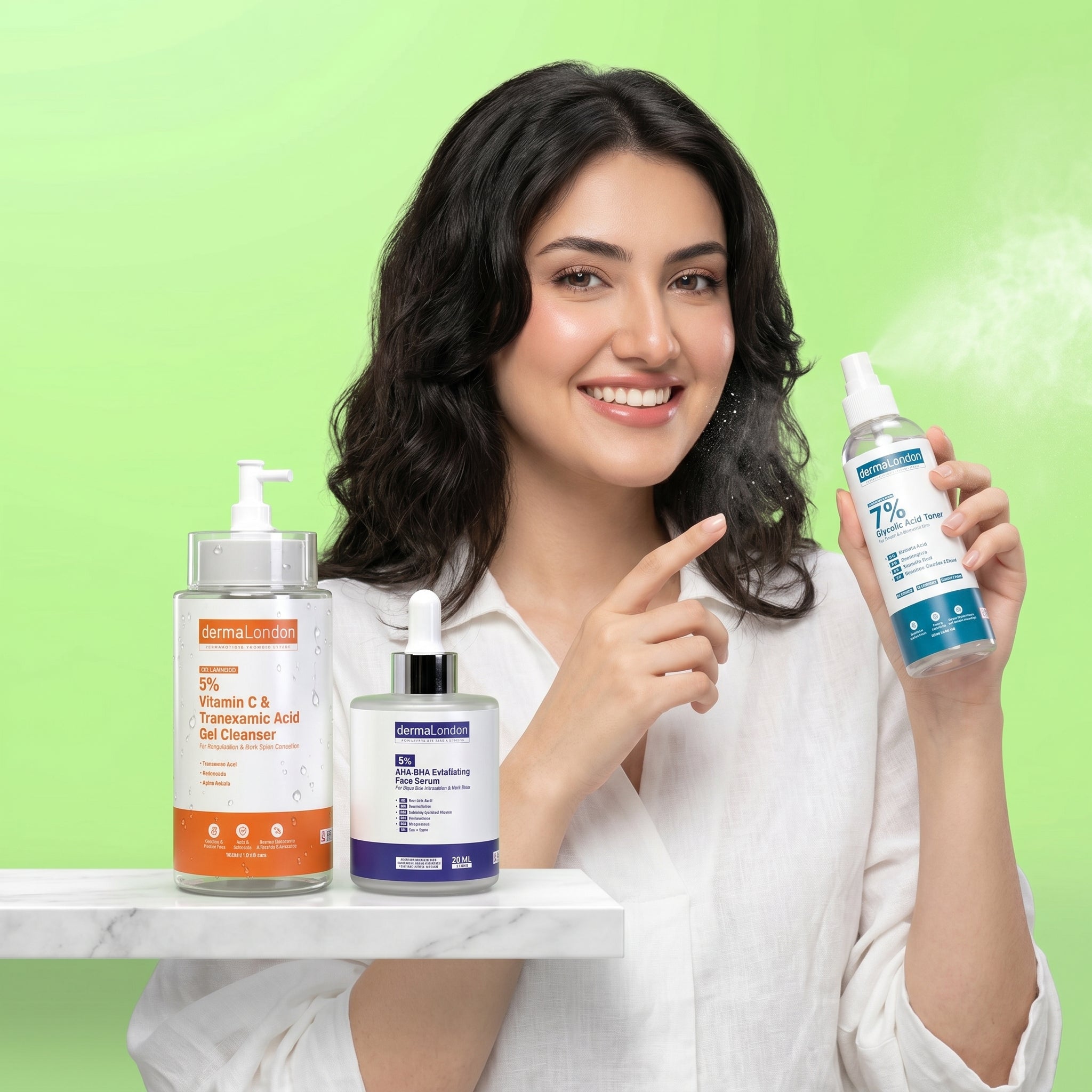 The Signature Skin Exfoliating & Renewal Kit – Vitamin C, Glycolic & AHA/BHA Texture Perfection Trio