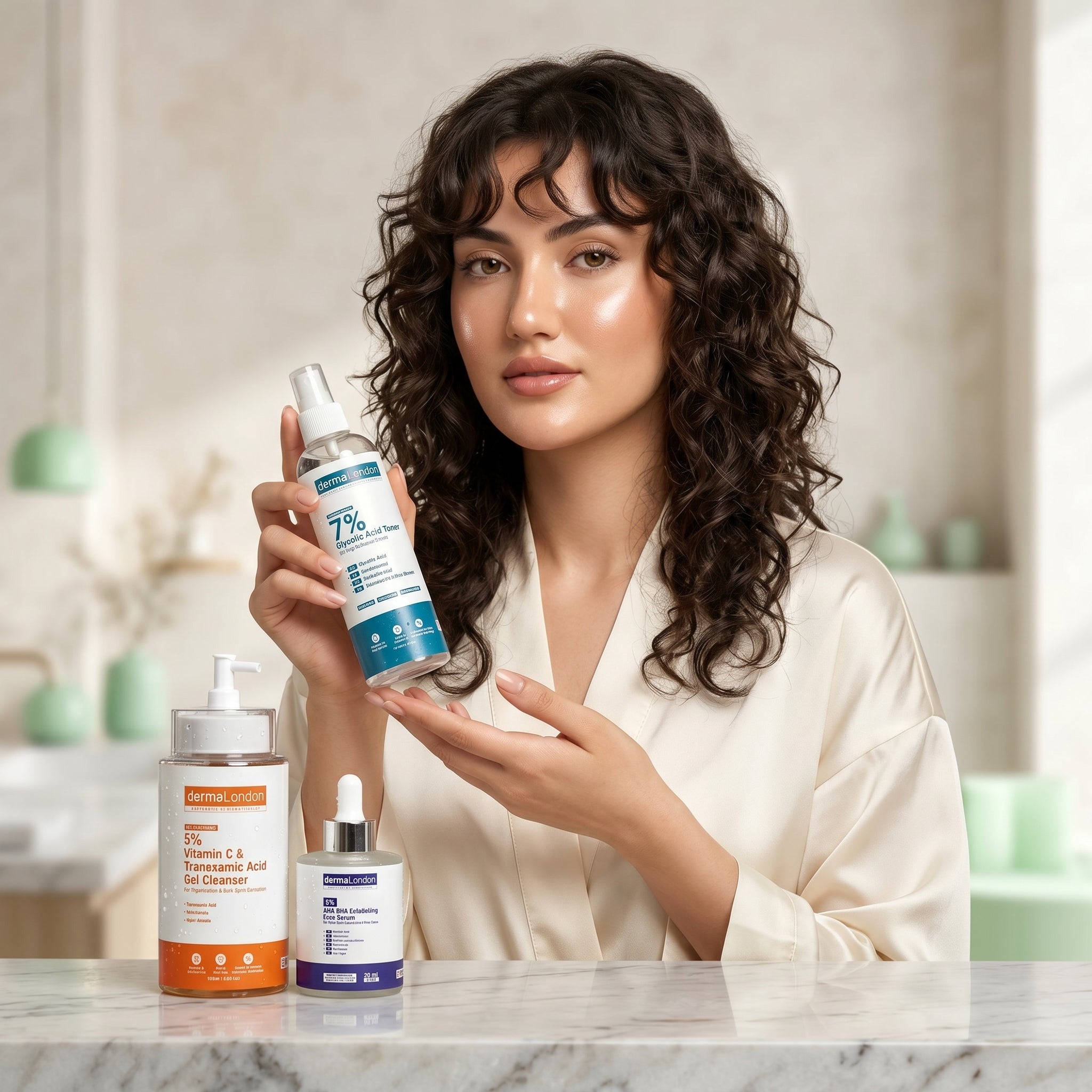 The Signature Skin Exfoliating & Renewal Kit – Vitamin C, Glycolic & AHA/BHA Texture Perfection Trio