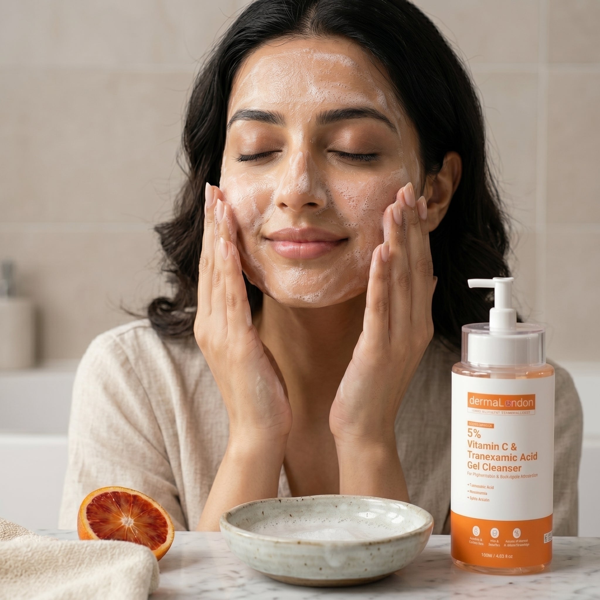 5% Vitamin C & Tranexamic Acid Gel Cleanser for Brightening & Dark Spot Correction (120ml)