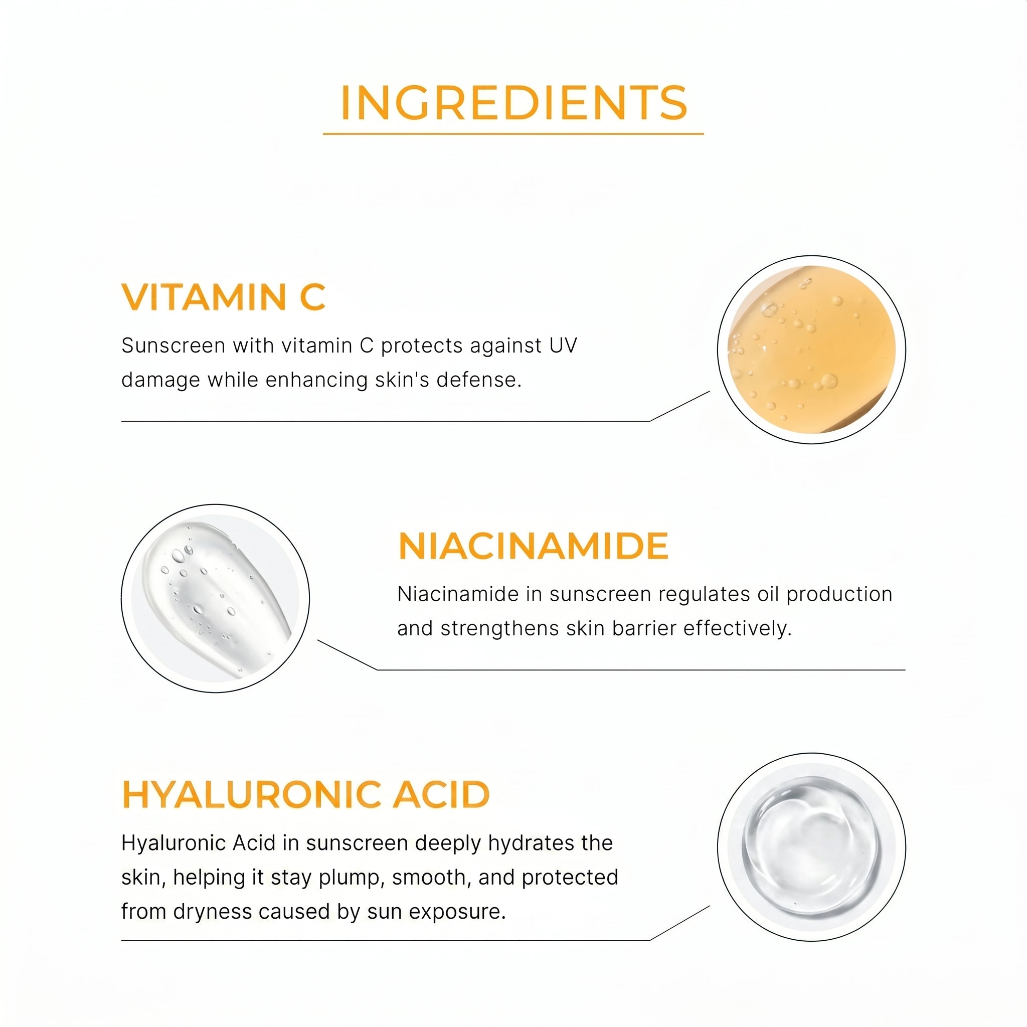 SPF 50 Sun Protection Sunscreen with Vitamin C & Niacinamide - 80ml