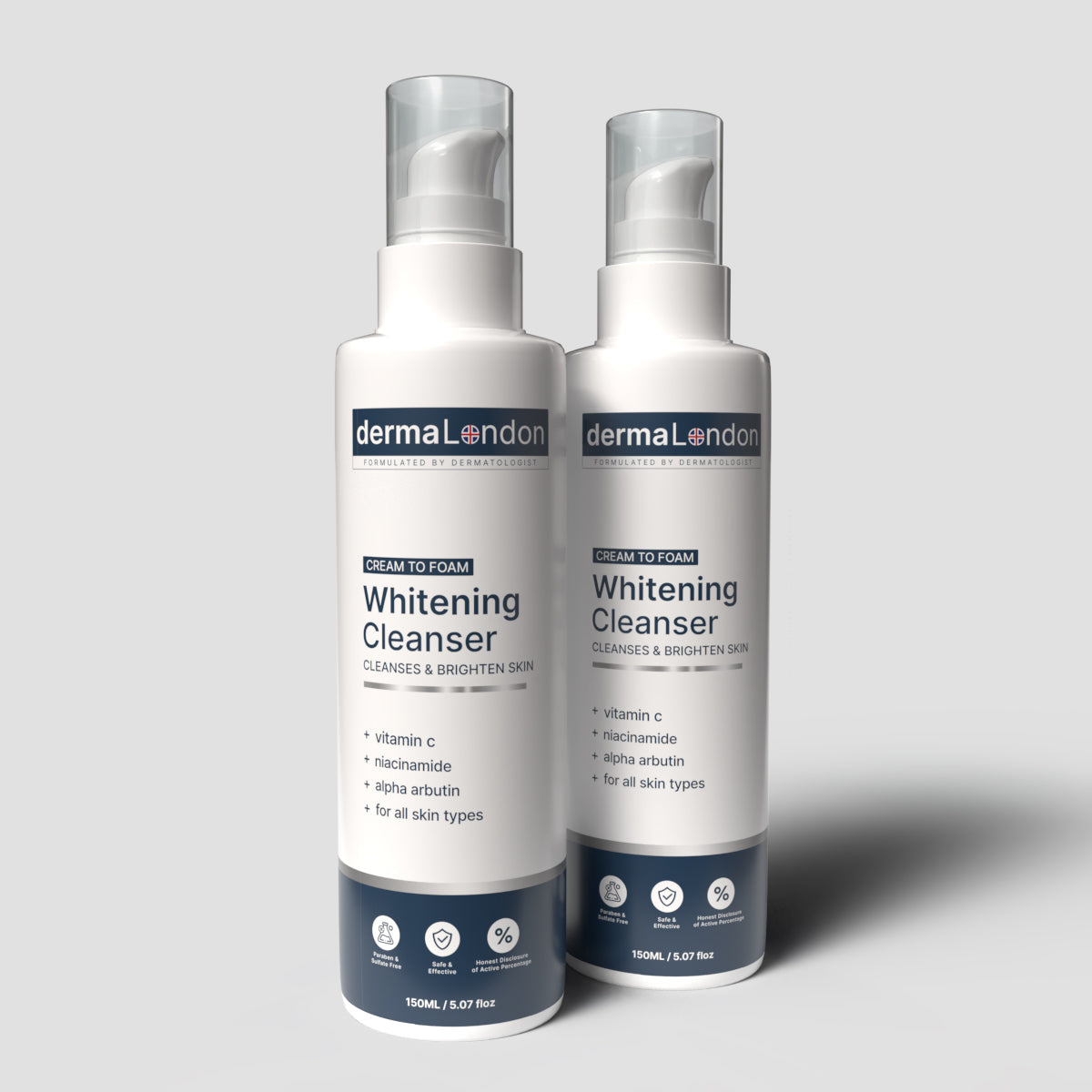 Skin Whitening Cleanser Combo with Vitamin C & Niacinamide