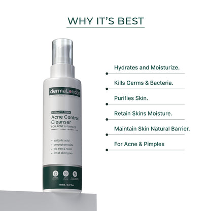 Acne Control Cleanser Serum Cream Sunscreen Kit with Vitamin C &amp; Niacinamide