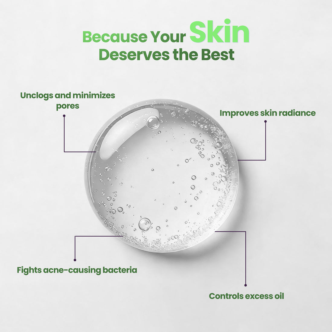 2% Salicylic Acid Face Serum with Niacinamide &amp; Alpha Arbutin – Acne, Oil &amp; Blackheads Control (30ml)