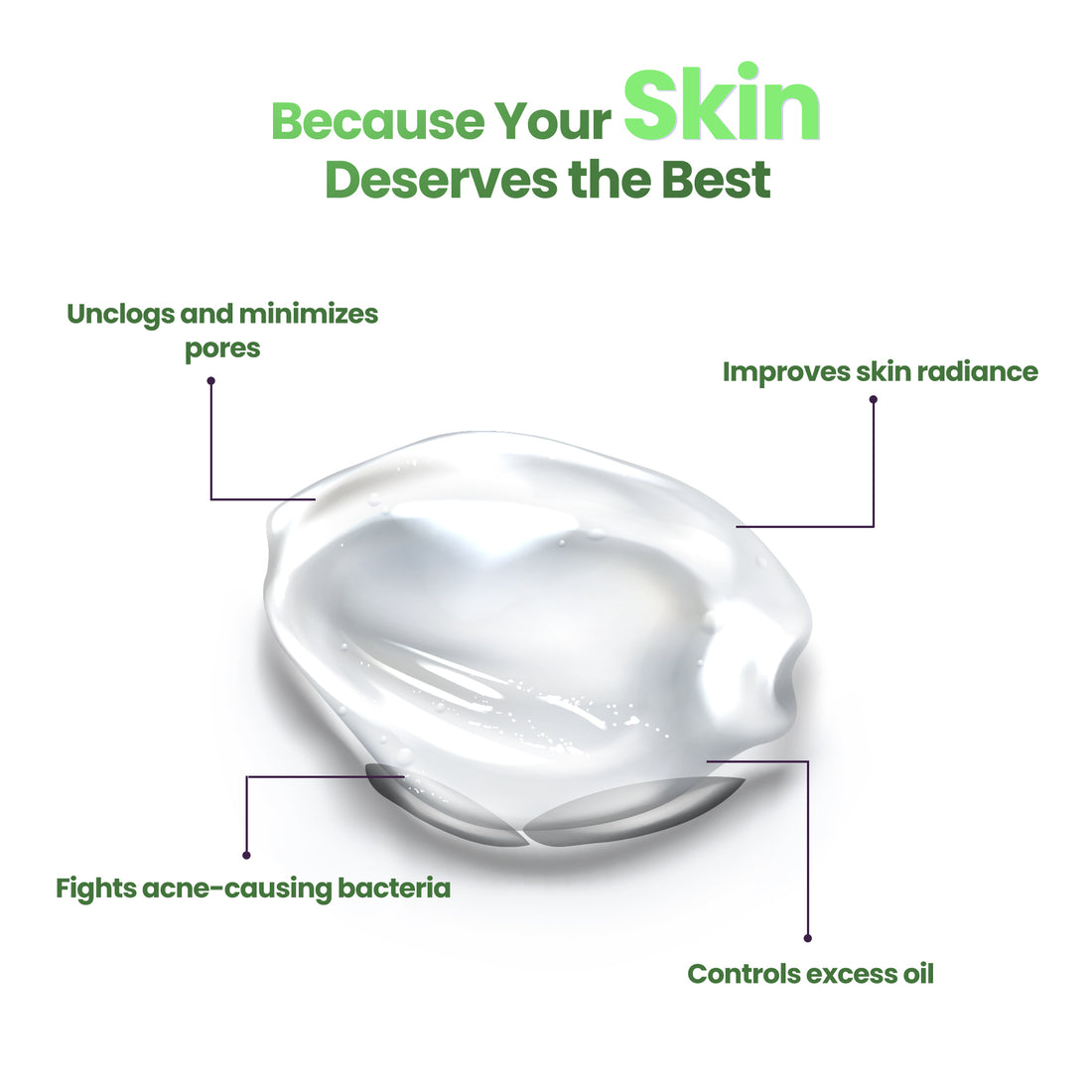 2% Salicylic Acid + Benzoyl Peroxide Gel Cleanser for Acne &amp; Oily Skin (120ml)