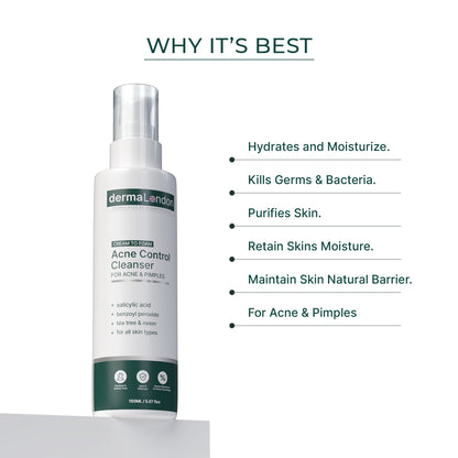 Acne Control Cleanser with Salicylic Acid &amp; Neem Extract - 150ML