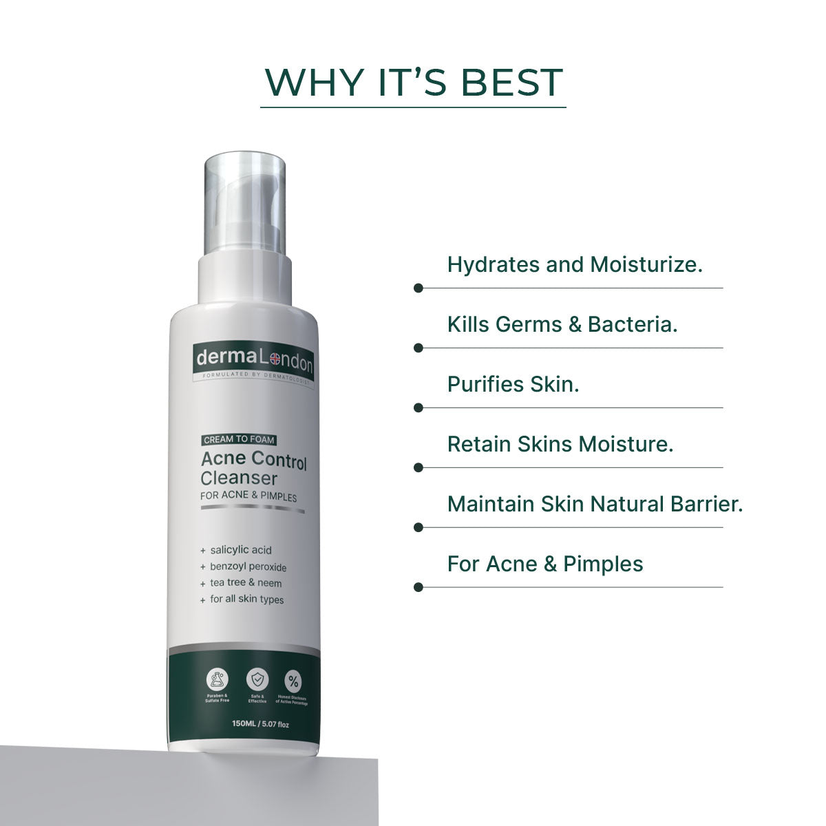 Acne Control Cleanser Combo with Salicylic Acid &amp; Neem Extract