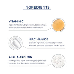 Skin Whitening Cream Combo with 3% Vitamin C & 5% Niacinamide