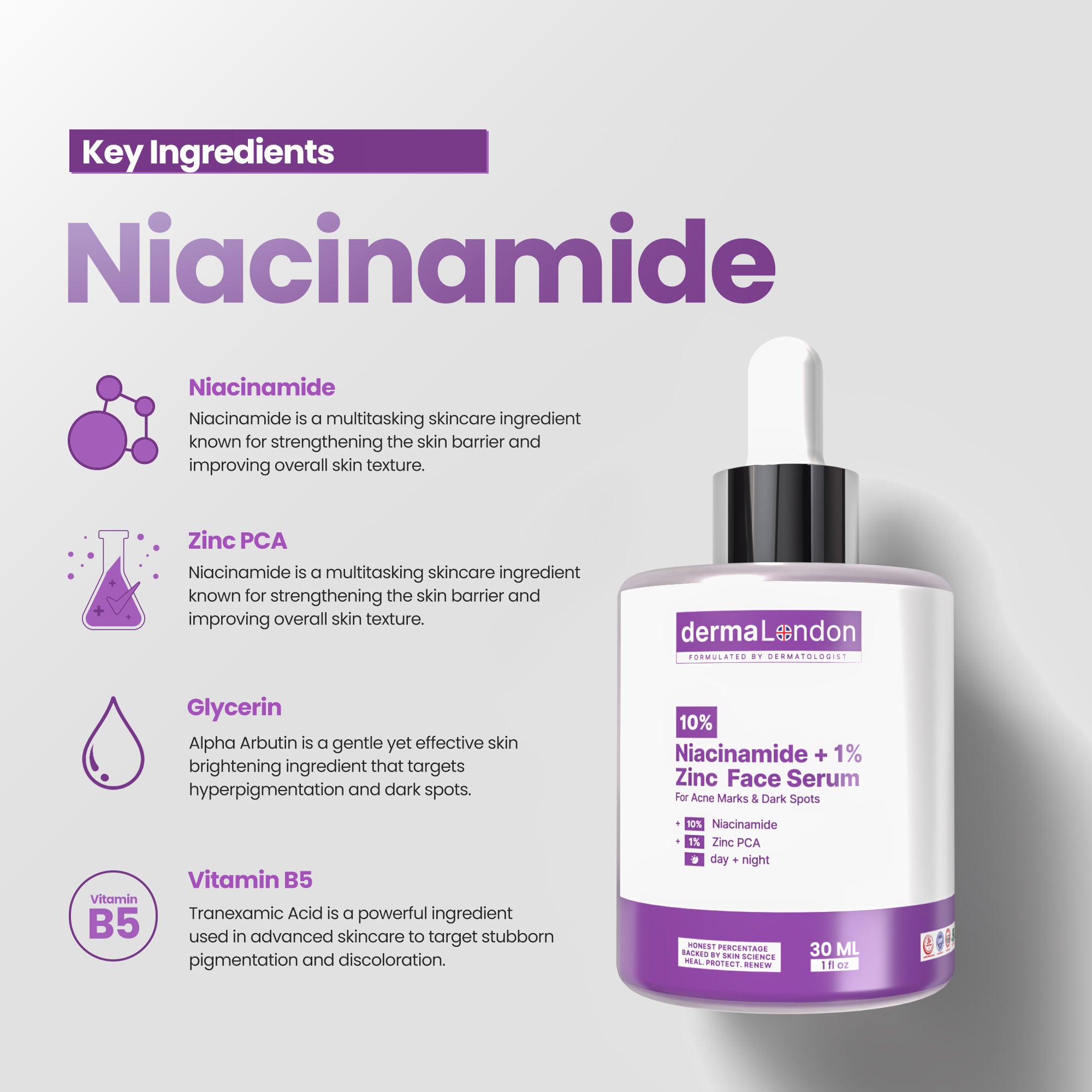 Daily Skin Renewal &amp; Glow Defense Kit - Niacinamide Serum, Whitening Cream &amp; SPF 50+ Sunscreen
