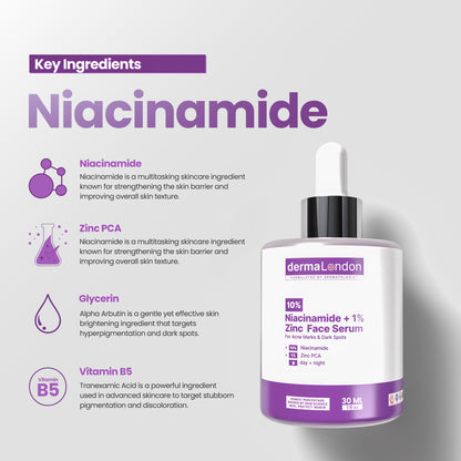 Daily Skin Renewal &amp; Glow Defense Kit - Niacinamide Serum, Whitening Cream &amp; SPF 50+ Sunscreen