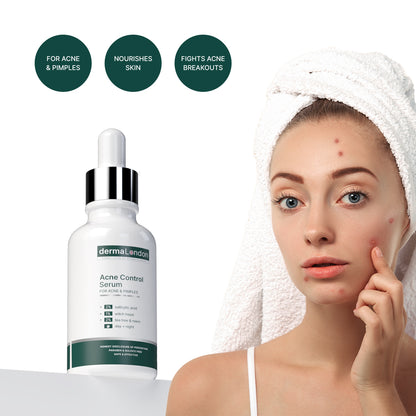 Acne Control Serum with 2% Salicylic Acid &amp; 1% Witch Hazel - 30ml