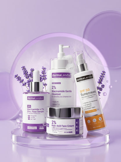 Signature Dark Spot Corrector &amp; Protective Skincare Bundle – Niacinamide, Kojic Acid &amp; SPF 50 Glow Routine