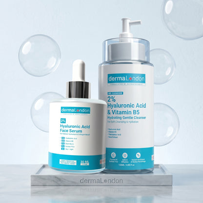 Hydra Boost Duo – Hyaluronic Acid Cleanser &amp; Serum for Deep Hydration &amp; Plump, Glowing Skin