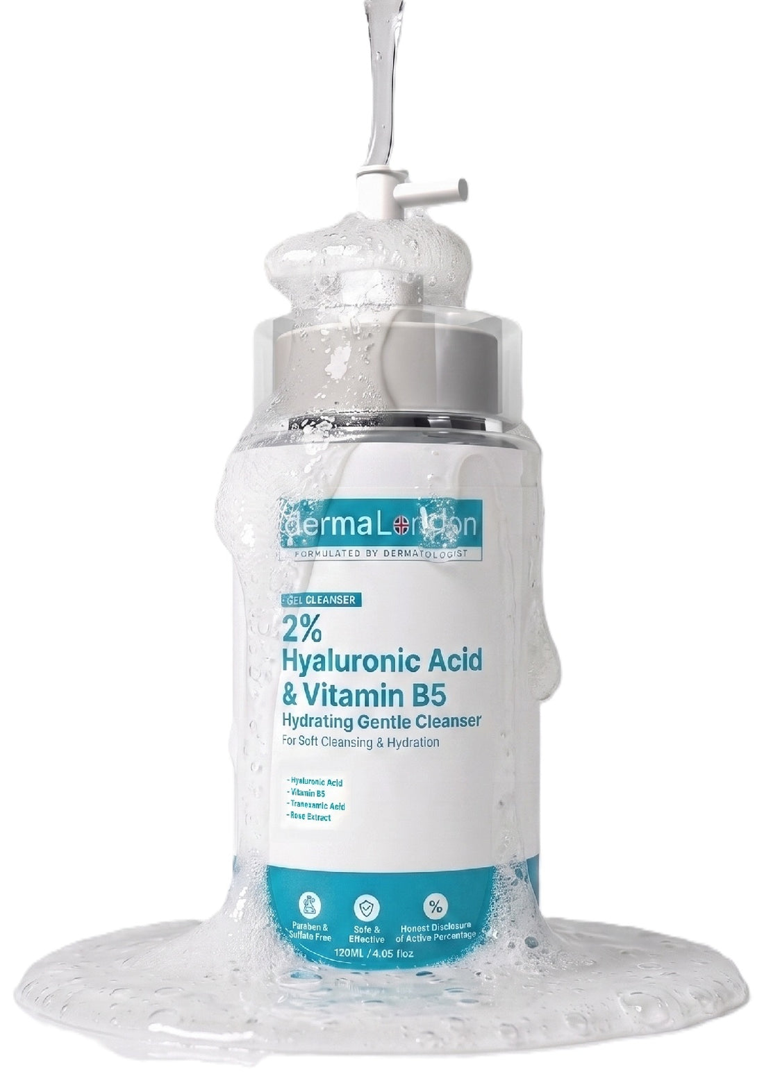 2% Hyaluronic Acid &amp; Vitamin B5 Hydrating Gentle Cleanser with Tranexamic Acid (120ml)