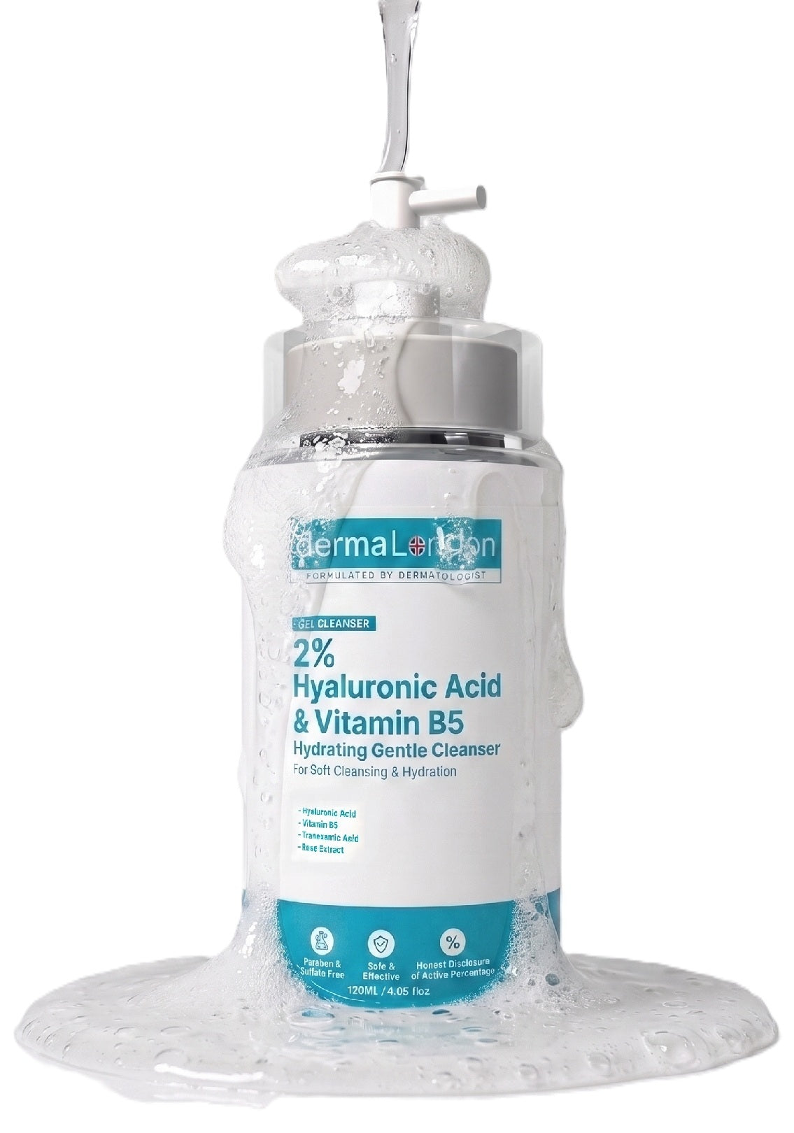 2% Hyaluronic Acid &amp; Vitamin B5 Hydrating Gentle Cleanser with Tranexamic Acid (120ml)