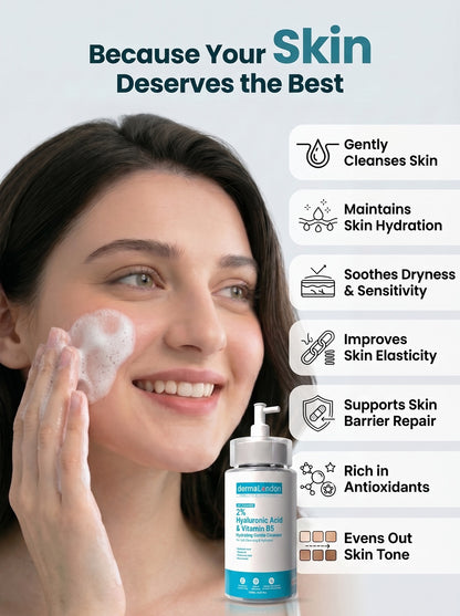 2% Hyaluronic Acid &amp; Vitamin B5 Hydrating Gentle Cleanser with Tranexamic Acid (120ml)
