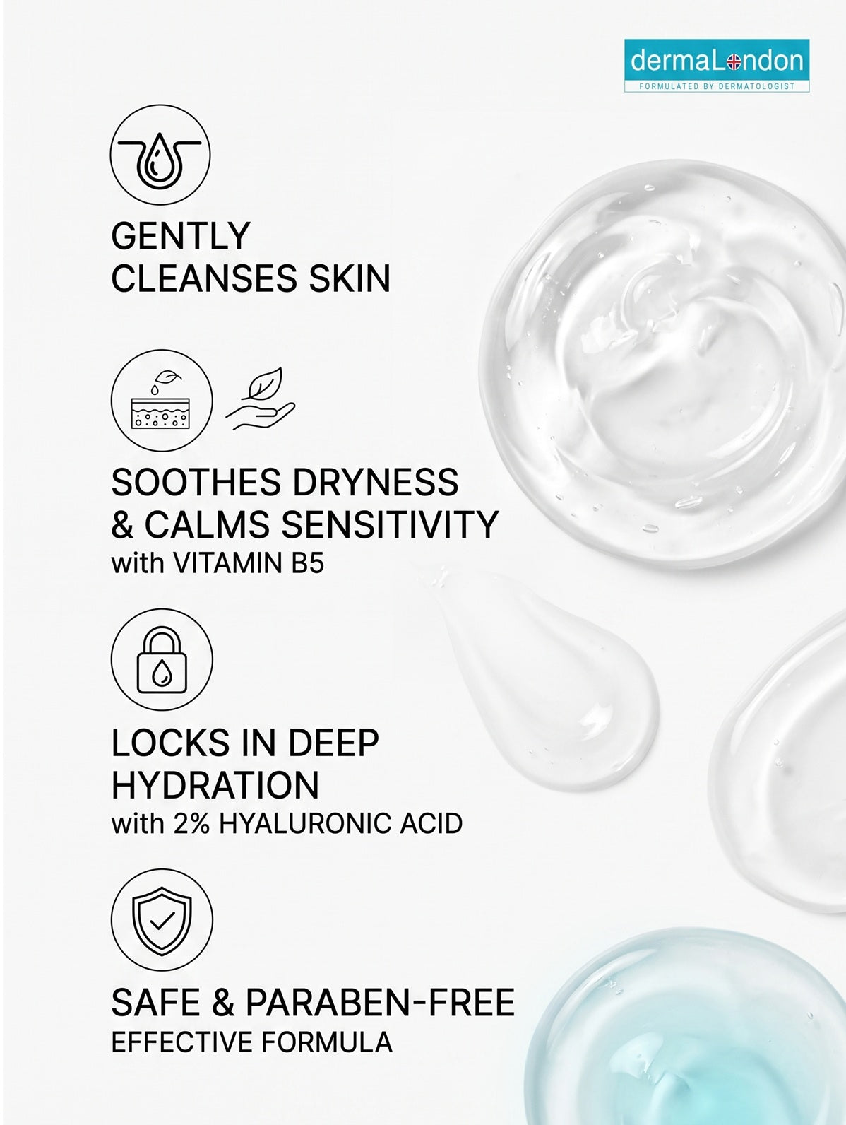 2% Hyaluronic Acid &amp; Vitamin B5 Hydrating Gentle Cleanser with Tranexamic Acid (120ml)