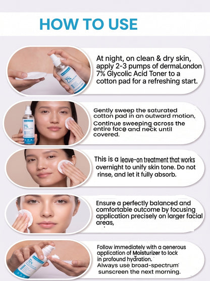 7% Glycolic Acid Exfoliating Toner for Bright &amp; Smooth Skin
