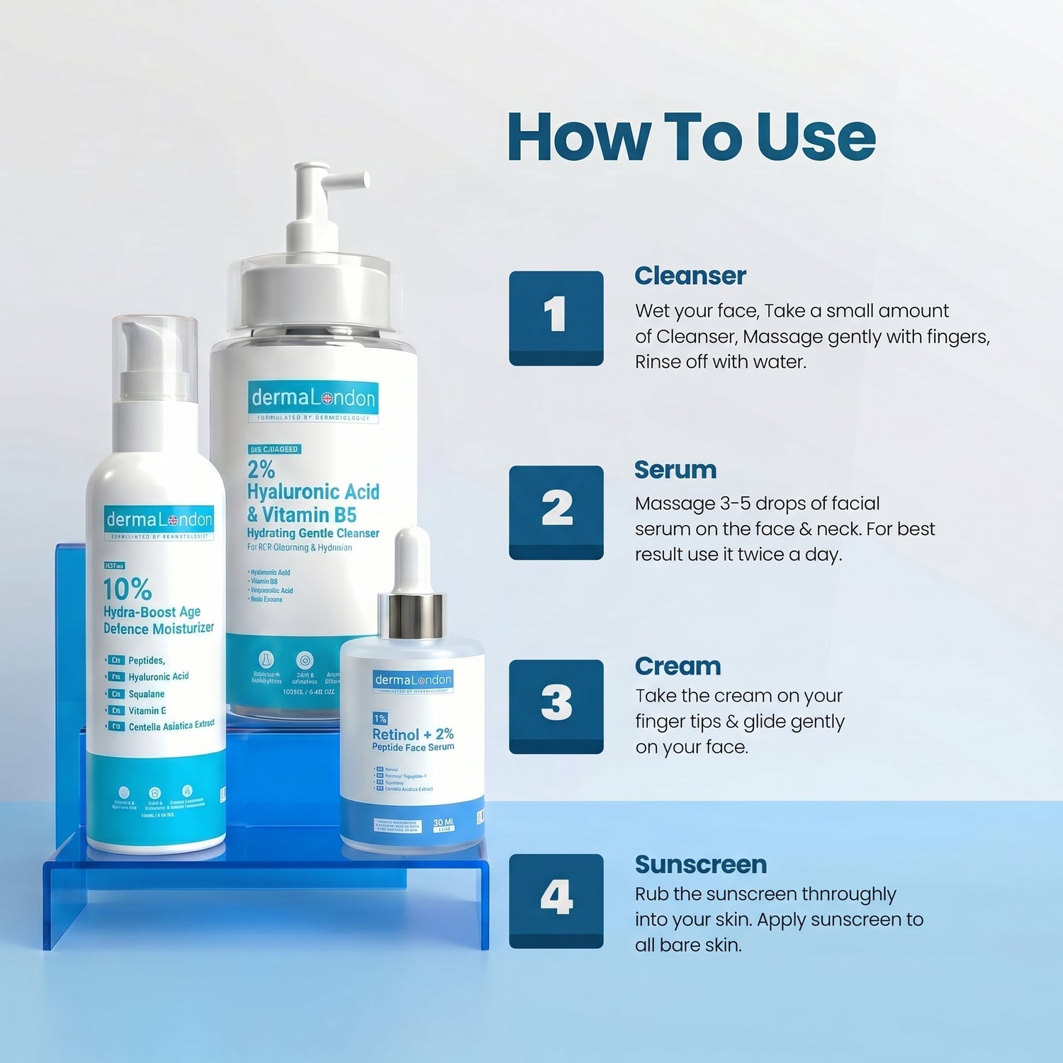 Advanced Anti-Aging Hydration &amp; Repair Kit – Retinol, Peptides, Hyaluronic Acid Skincare Set
