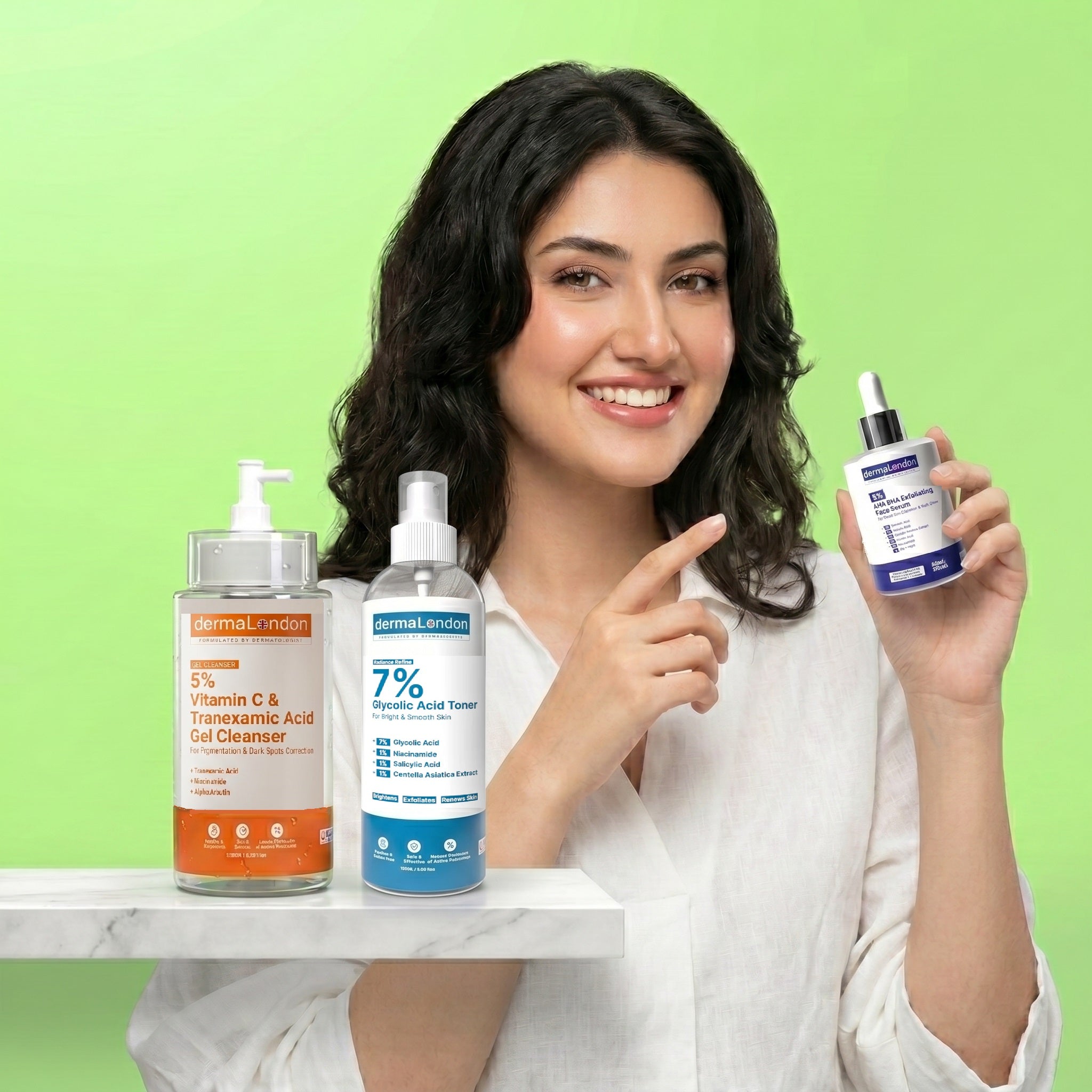 The Signature Skin Exfoliating &amp; Renewal Kit – Vitamin C, Glycolic &amp; AHA/BHA Texture Perfection Trio