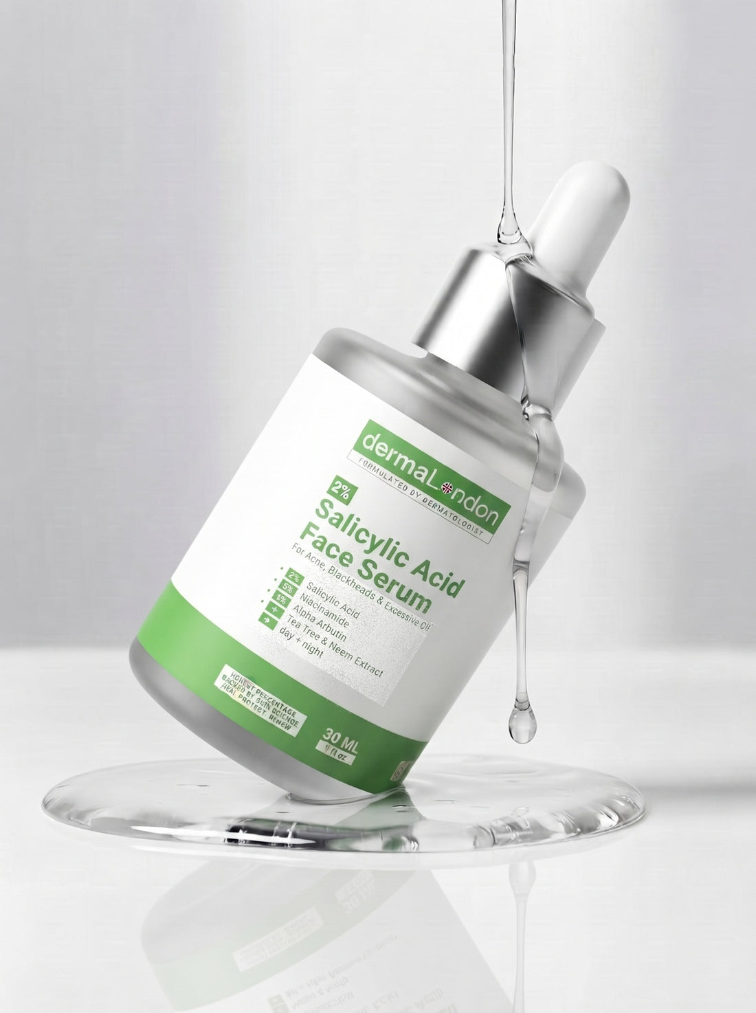 2% Salicylic Acid Face Serum with Niacinamide &amp; Alpha Arbutin – Acne, Oil &amp; Blackheads Control (30ml)