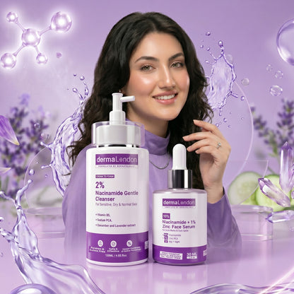 Acne Marks &amp; Pore Perfecting Duo – Niacinamide Cleanser + Zinc Serum