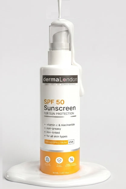 SPF 50 Sun Protection Sunscreen with Vitamin C &amp; Niacinamide - 80ml