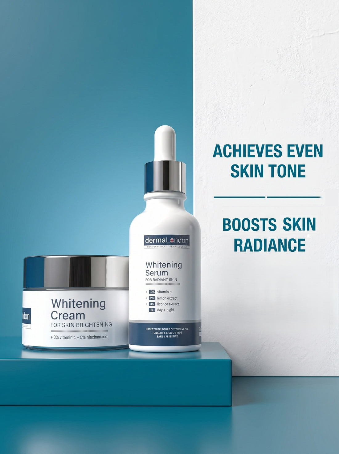 Skin Brightening Kit – Vitamin C Whitening Serum &amp; Cream