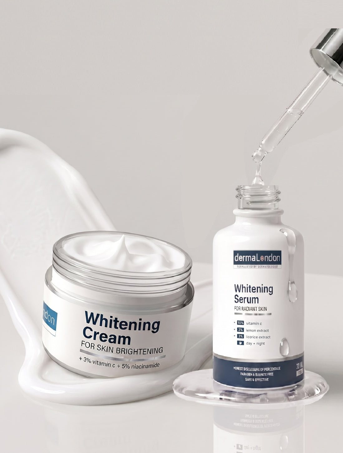 Skin Brightening Kit – Vitamin C Whitening Serum &amp; Cream