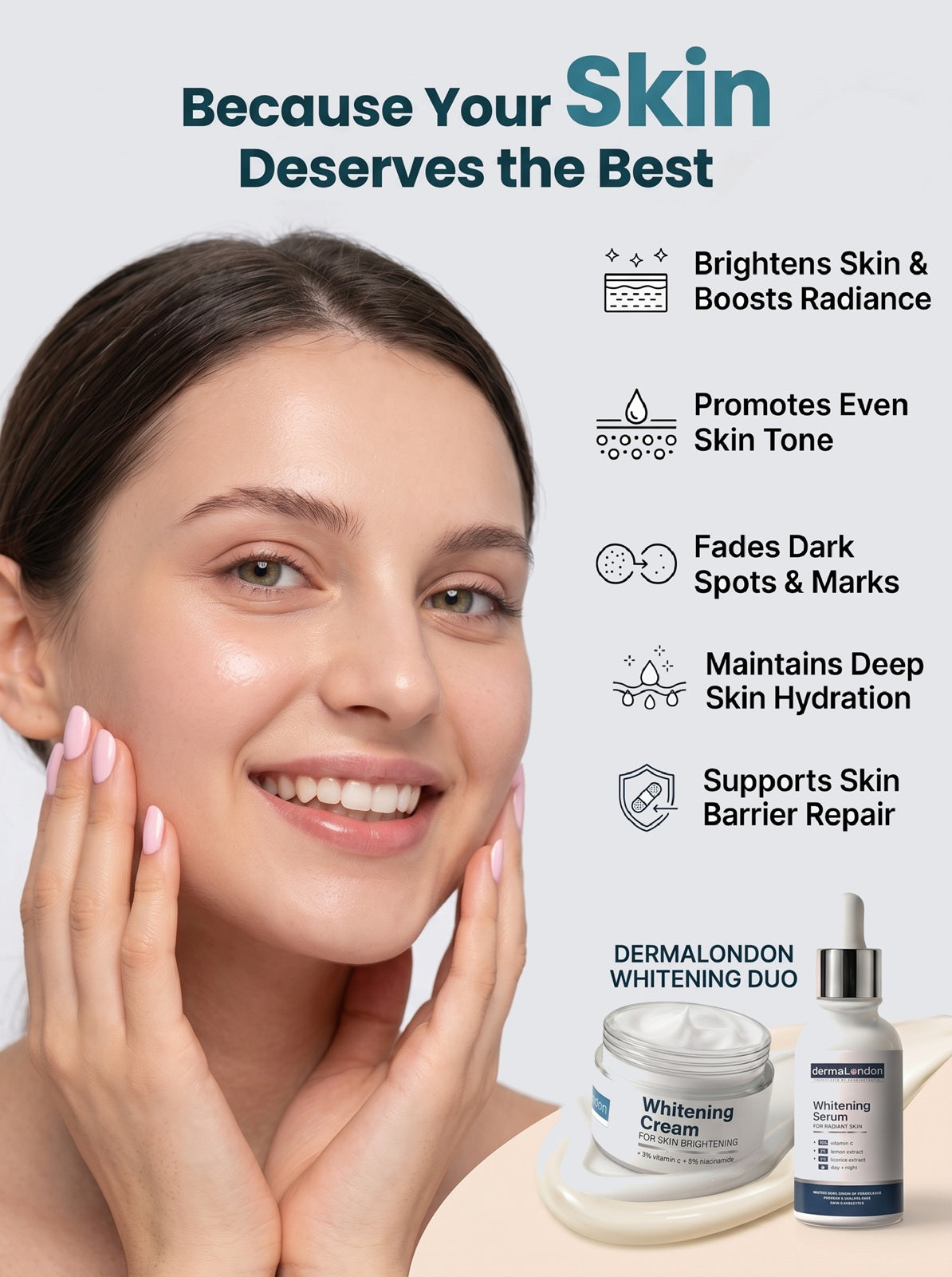 Skin Brightening Kit – Vitamin C Whitening Serum &amp; Cream