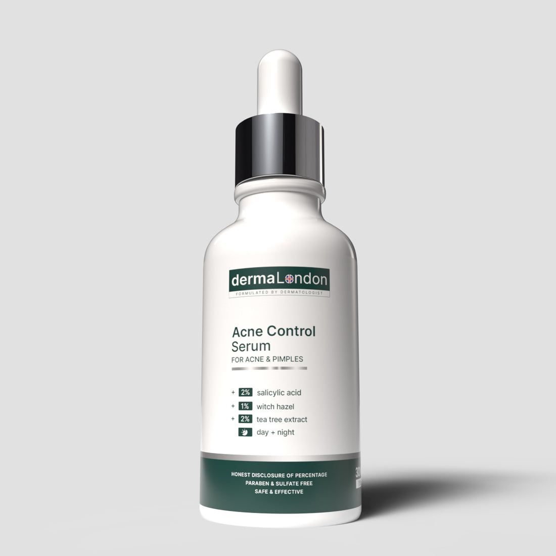 Acne Control Serum with 2% Salicylic Acid &amp; 1% Witch Hazel - 30ml