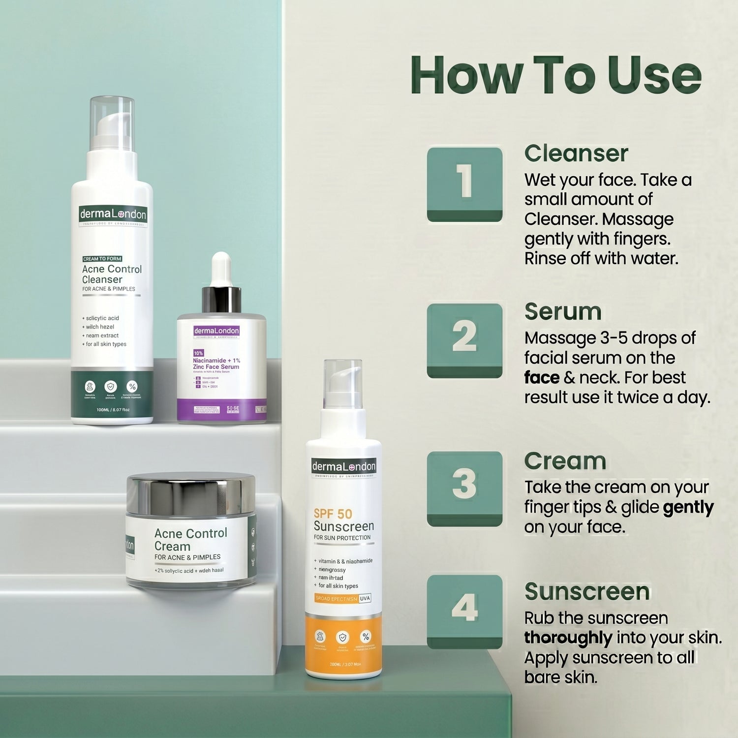 Advanced Acne Control &amp; Daily Defense Kit for Clear, Smooth &amp; Protected Skin