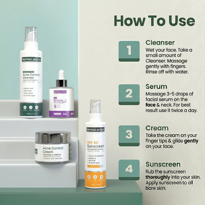 Advanced Acne Control &amp; Daily Defense Kit for Clear, Smooth &amp; Protected Skin