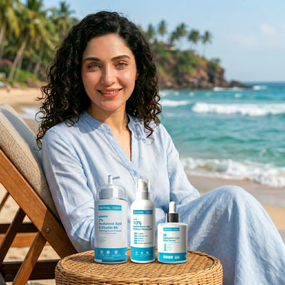 Hydra Boost &amp; Age Defense Trio – Hyaluronic Acid Cleanser, Serum &amp; Moisturizer for Deep Hydration &amp; Youthful Skin