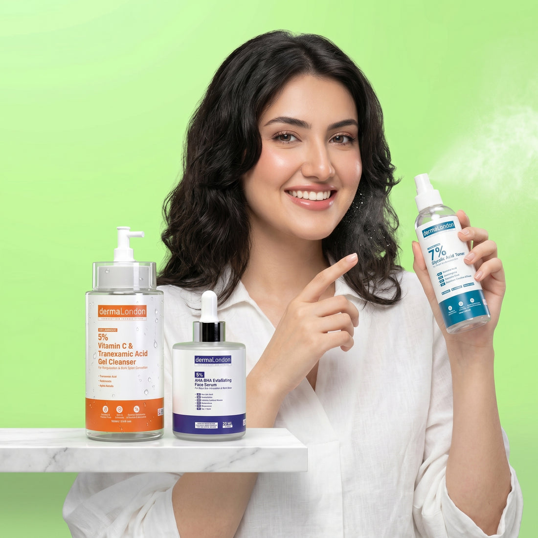 The Signature Skin Exfoliating &amp; Renewal Kit – Vitamin C, Glycolic &amp; AHA/BHA Texture Perfection Trio