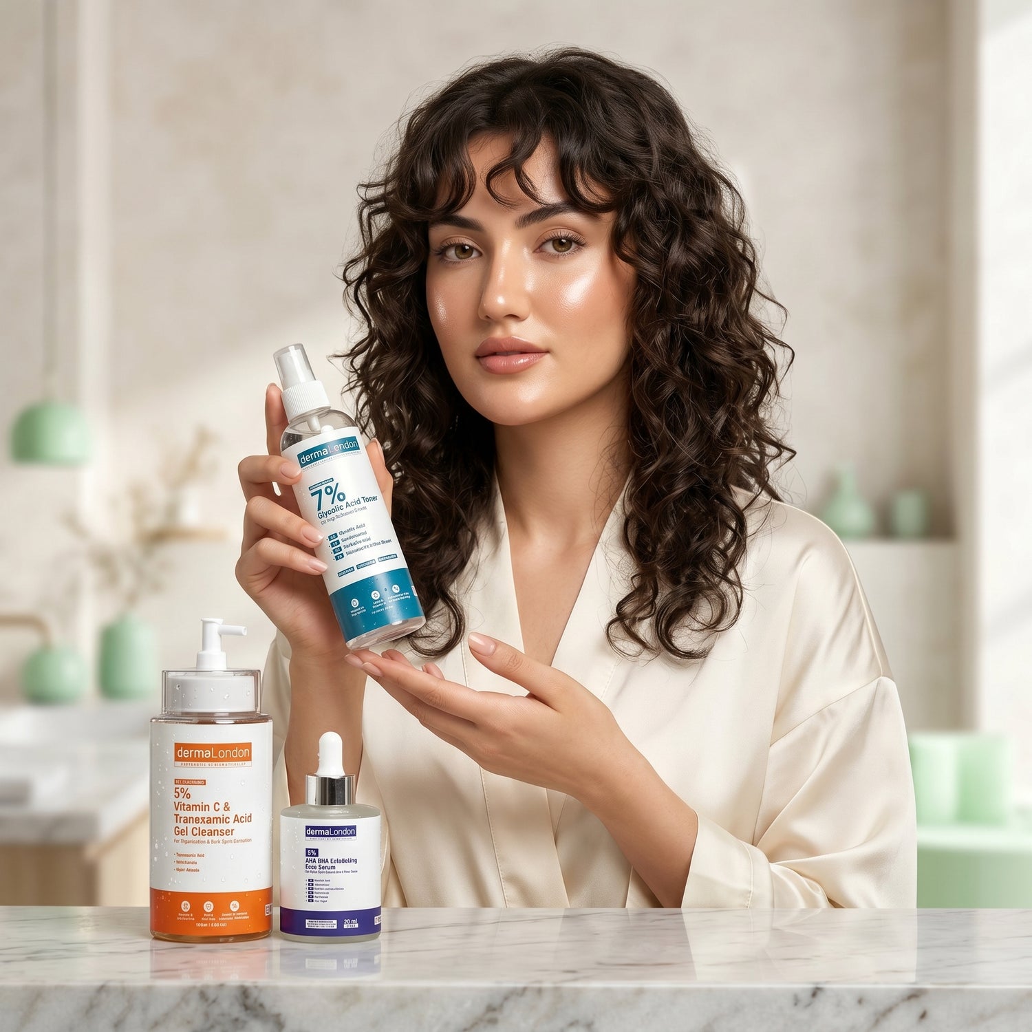 The Signature Skin Exfoliating &amp; Renewal Kit – Vitamin C, Glycolic &amp; AHA/BHA Texture Perfection Trio