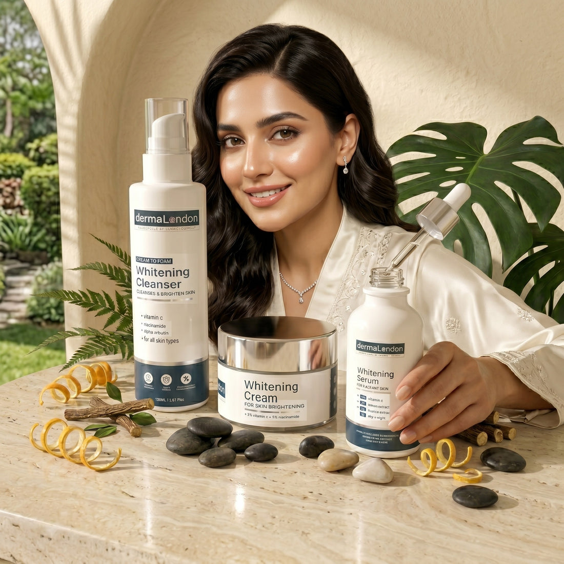 Ultimate Skin Brightening Kit - Cleanser, Vitamin C Serum &amp; Whitening Cream