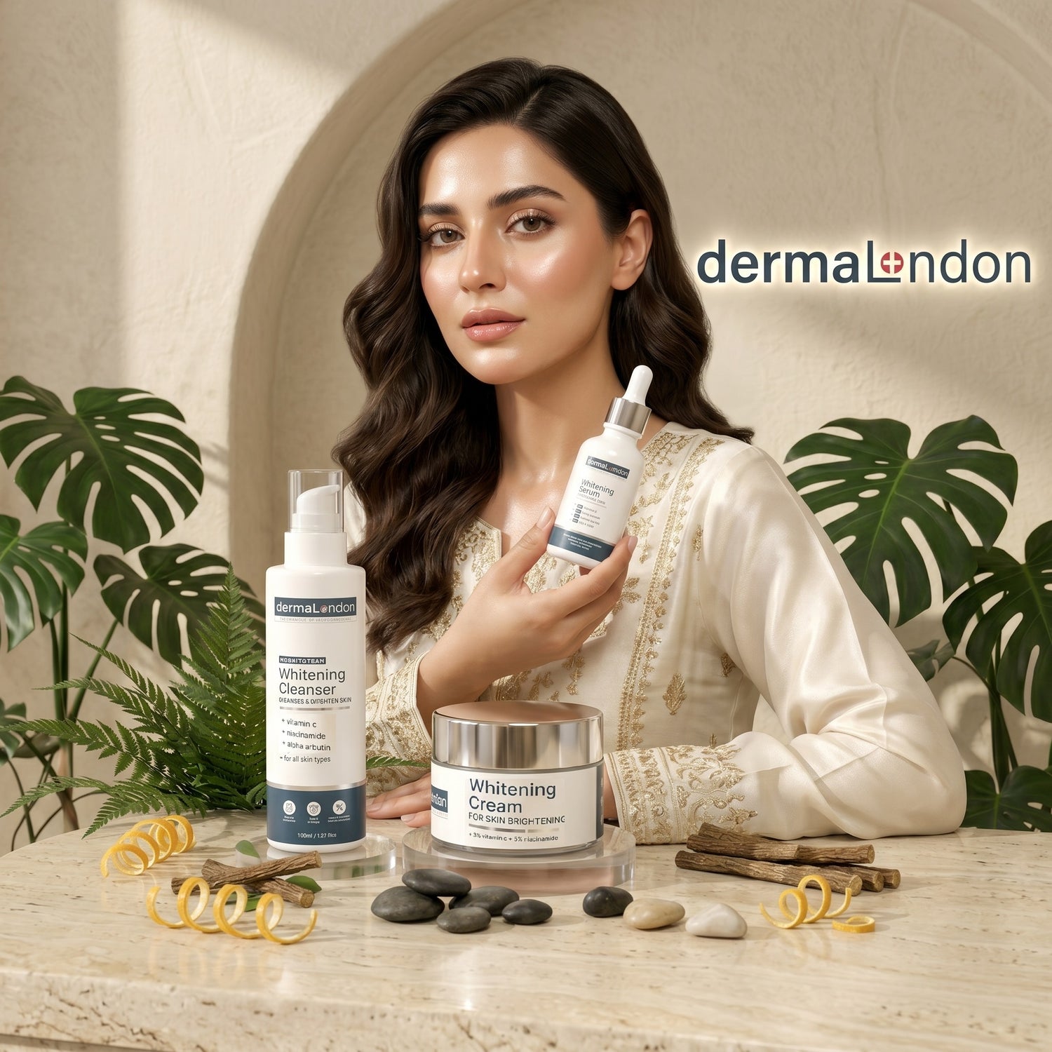 Ultimate Skin Brightening Kit - Cleanser, Vitamin C Serum &amp; Whitening Cream