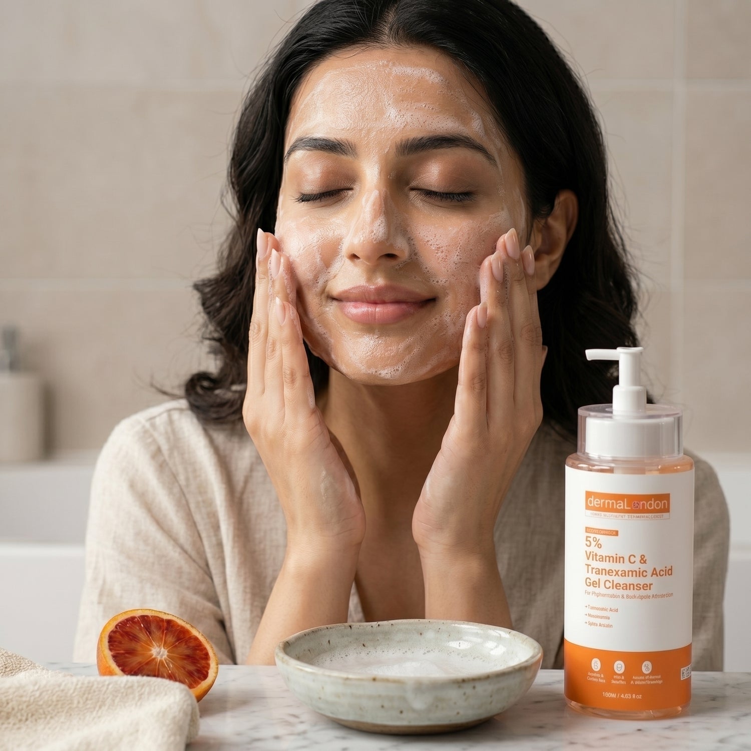 5% Vitamin C &amp; Tranexamic Acid Gel Cleanser for Brightening &amp; Dark Spot Correction (120ml)